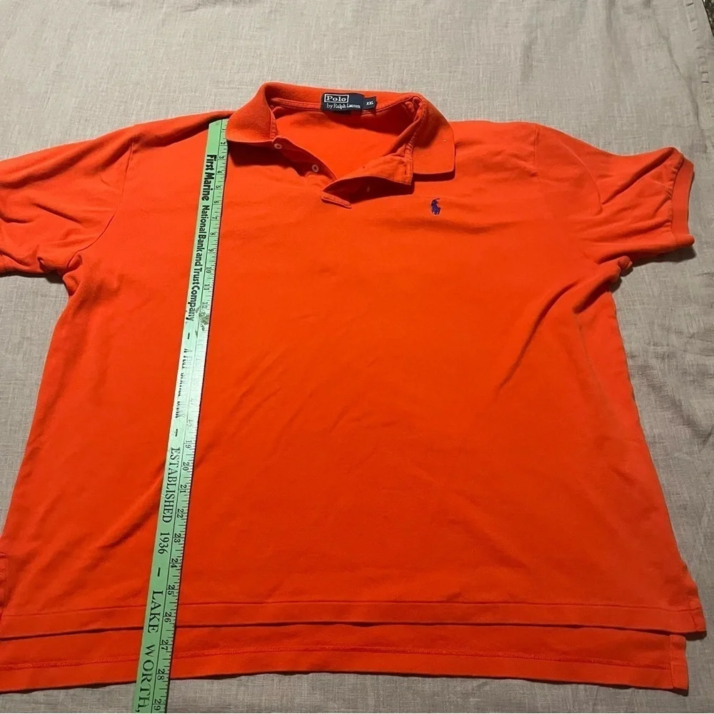 Polo Ralph Lauren Men's Bright Orange Size XXL Big and Tall Preppy Streetwear